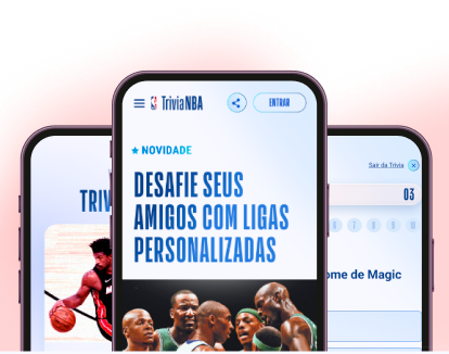 Imagem de telefones acessando o aplicativo.